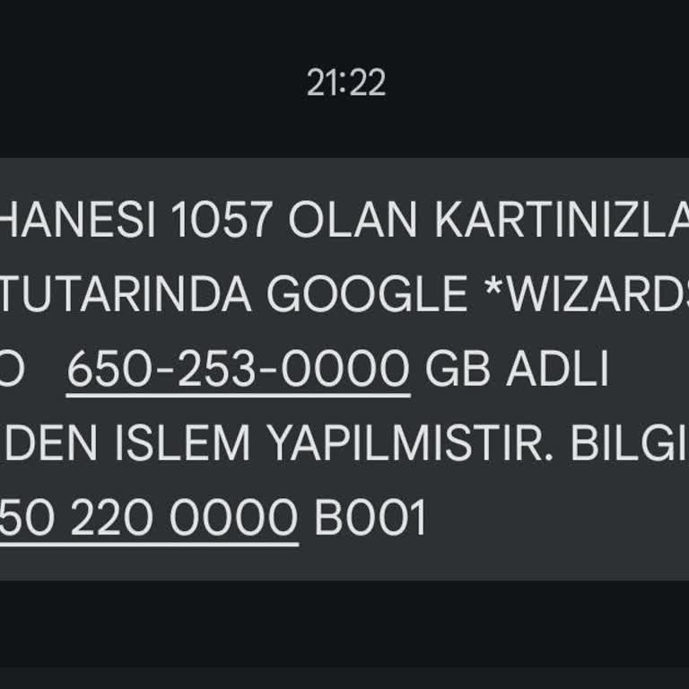 Yetkisiz Kart İşlemi Şoku