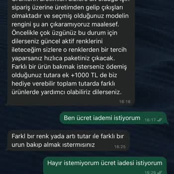 İade Edilmeyen Sipariş Ve İletişimsizlik Mağduriyeti