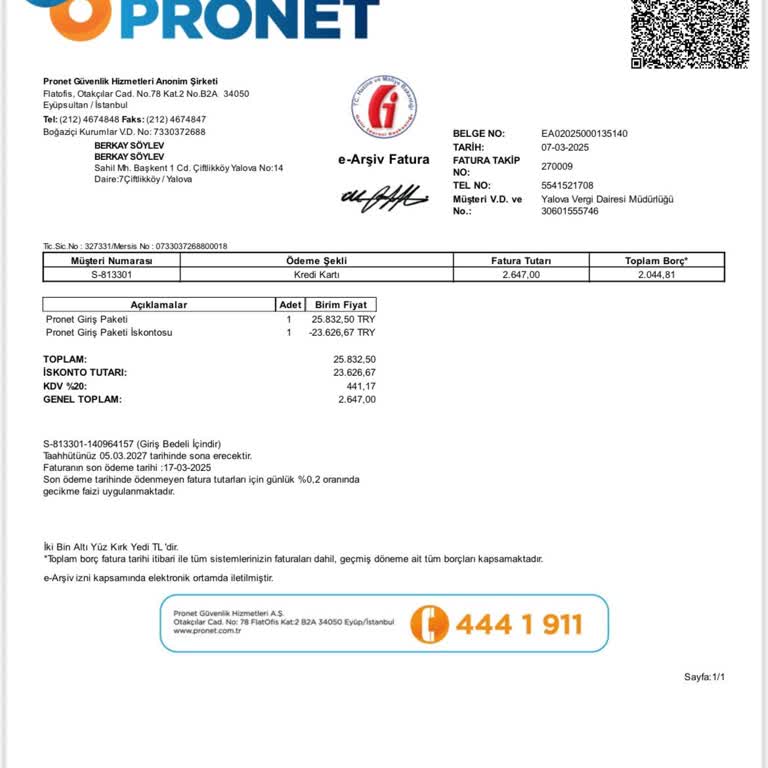 Yanlış Çekim Ve İptal Edilmeyen Hizmet Sorunu