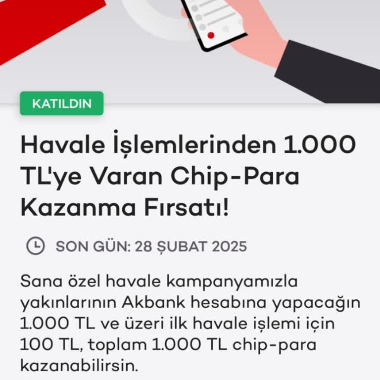 Akbank Chip Para Kampanyası Mağduriyeti