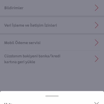 Vodafone Pay Kartımda Kalan Paramı Geri Almak İstiyorum