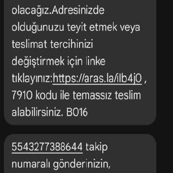 Aras Kargo Teslimat Sorunu Ve Yanıltıcı Mesajlar