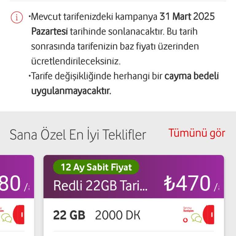 Vodafone Fahiş Fiyat Teklifi Ve Geçiş Tehdidi