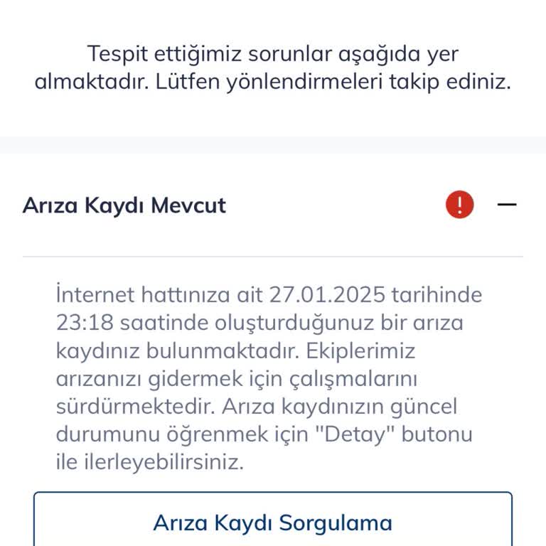 Merkezde İnternet Bağlantı Sorunu