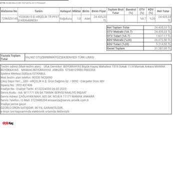 Revizyonlu Buzdolabı Teslimatında Yaşanan Sorunlar