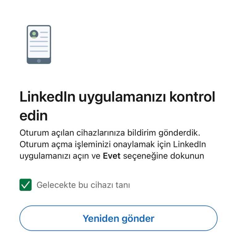 LinkedIn Hesabına Erişim Sorunu