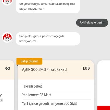 Vodafone Tobi İle Paket İptali Sorunu