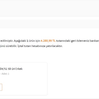 Stok Var Denilip Para İadesi Yapılan Rayban Gözlük Mağduriyeti