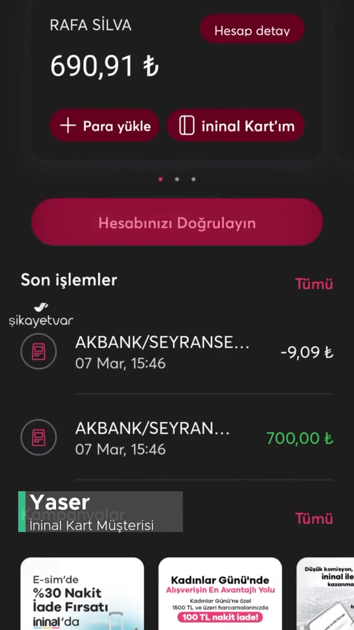 İninal Kart Hesap Doğrulama Sorunu videonun kapak resmi