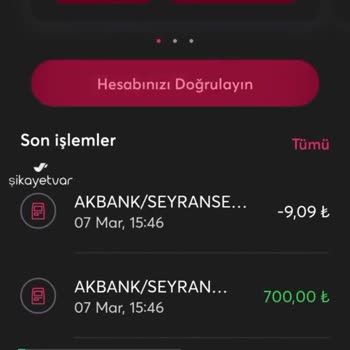 İninal Kart Hesap Doğrulama Sorunu