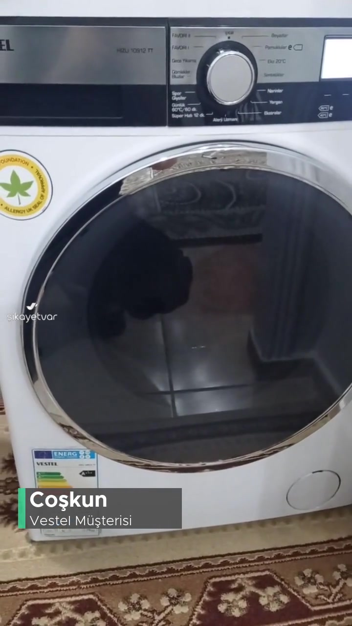 Vestel Yüksek Sesli Çamaşır Makinesi videonun kapak resmi
