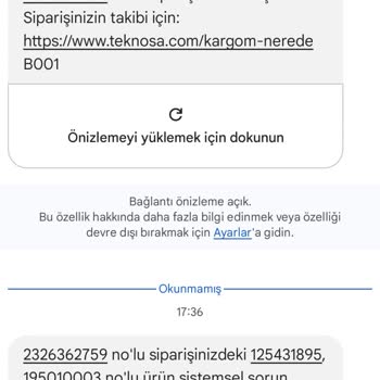 İptal Edilen Sipariş Ve İade Edilmeyen Kargo Ücreti Sorunu