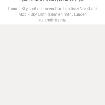 VakıfBank Sky Limitimi Artırmıyor, Çözüm Sunmuyor