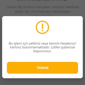 VakıfBank Sky Limitimi Artırmıyor, Çözüm Sunmuyor