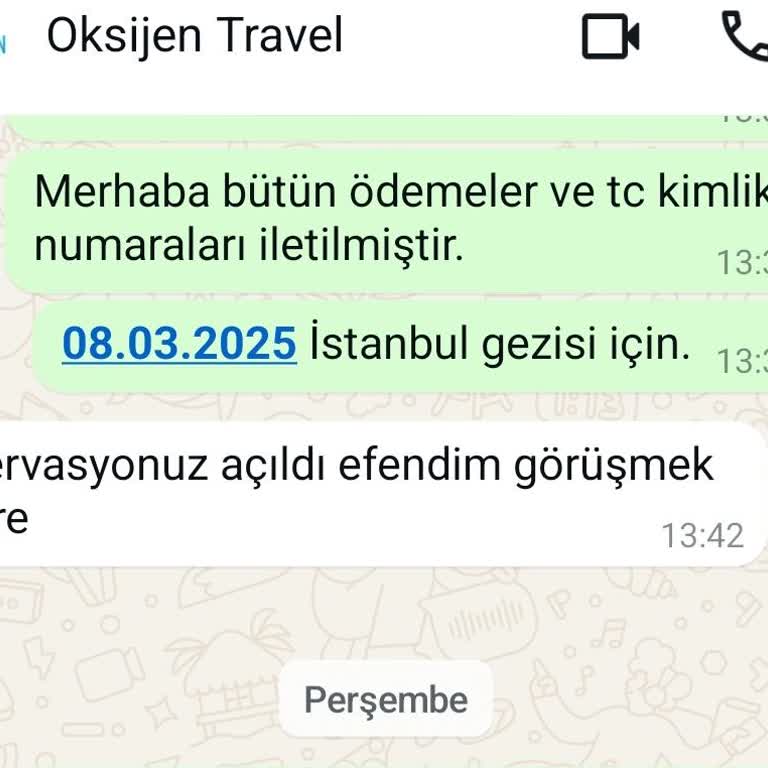 İptal Edilen Tur Ve Geri Ödenmeyen Ücret