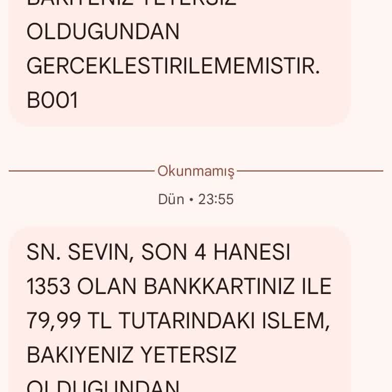 Bankkart Mesajlarıyla Yaşanan Anlamsız Karışıklık