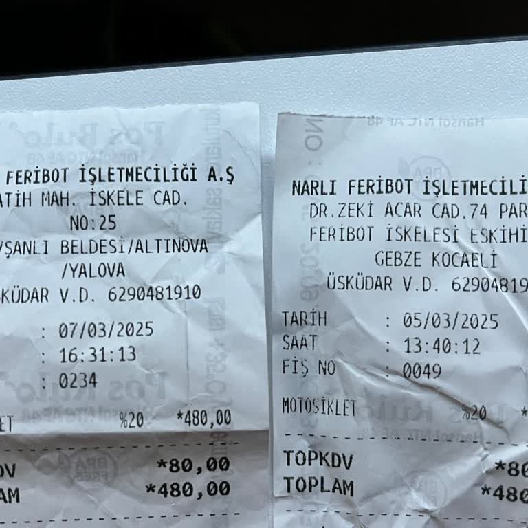 Motosiklet Kullanıcıları İçin Vapur Ücretleri Ve Park Sorunları