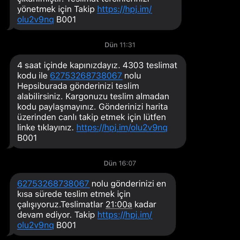 Kuryenin Teslimat Konusunda Sorumsuz Davranışı