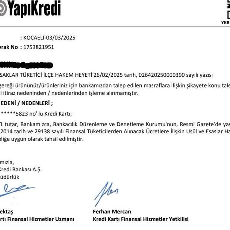 Kredi Kartı Aidatı İadesinde Hukuksuzluk