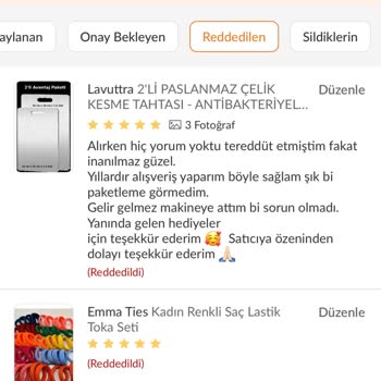 Elite Üyelikte Yorum Reddedilme Sorunu