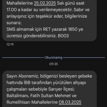 İSKİ'nin Sürekli Su Kesintisi Sorunu