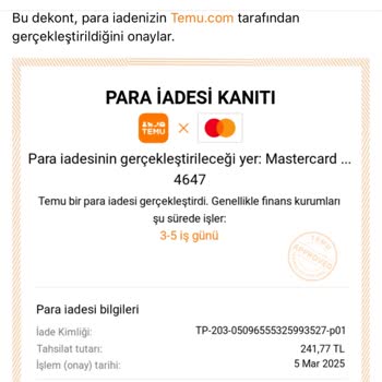 Eksik İade Tutarı İçin Çözüm Bekleyen Müşteri