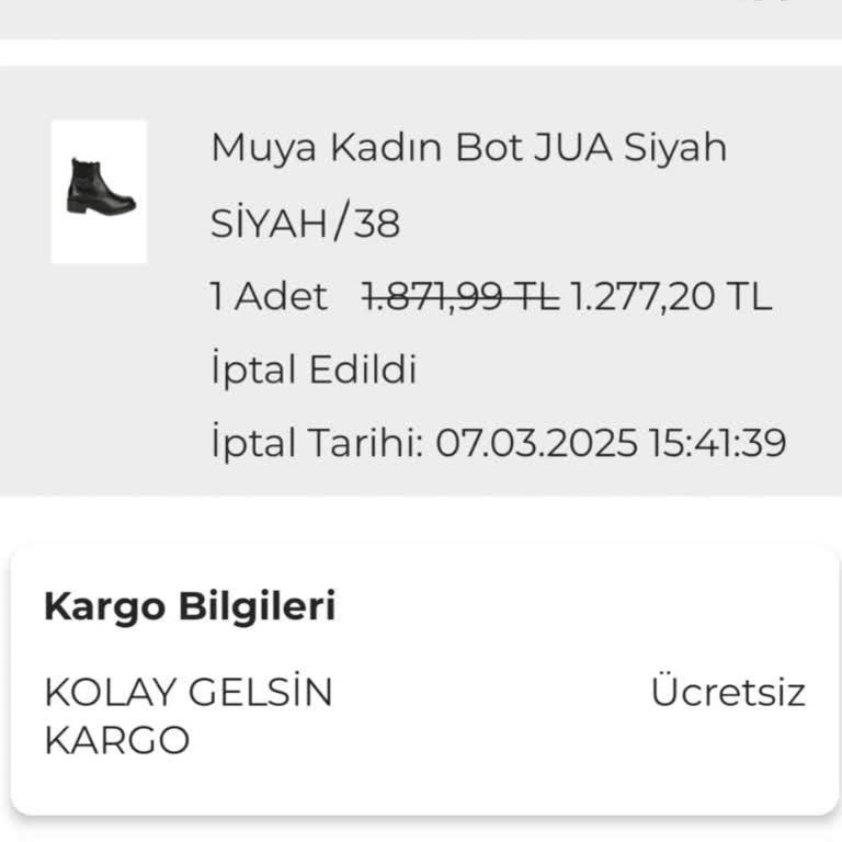 Stokta Olmayan Ürün Satışı Ve İptal Edilen Sipariş