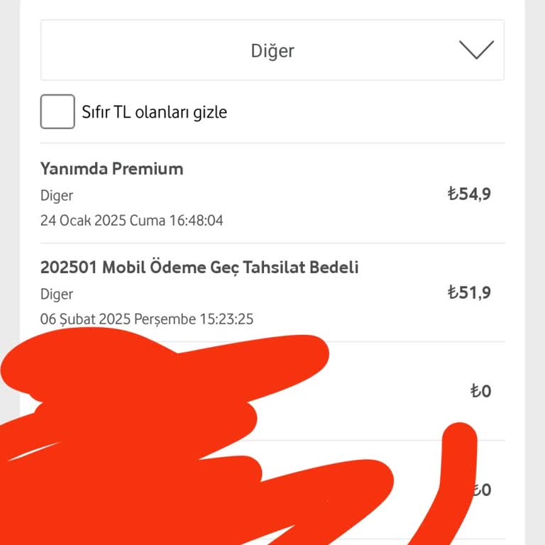 Vodafone'un Geç Tahsilat Ücreti Şikayeti