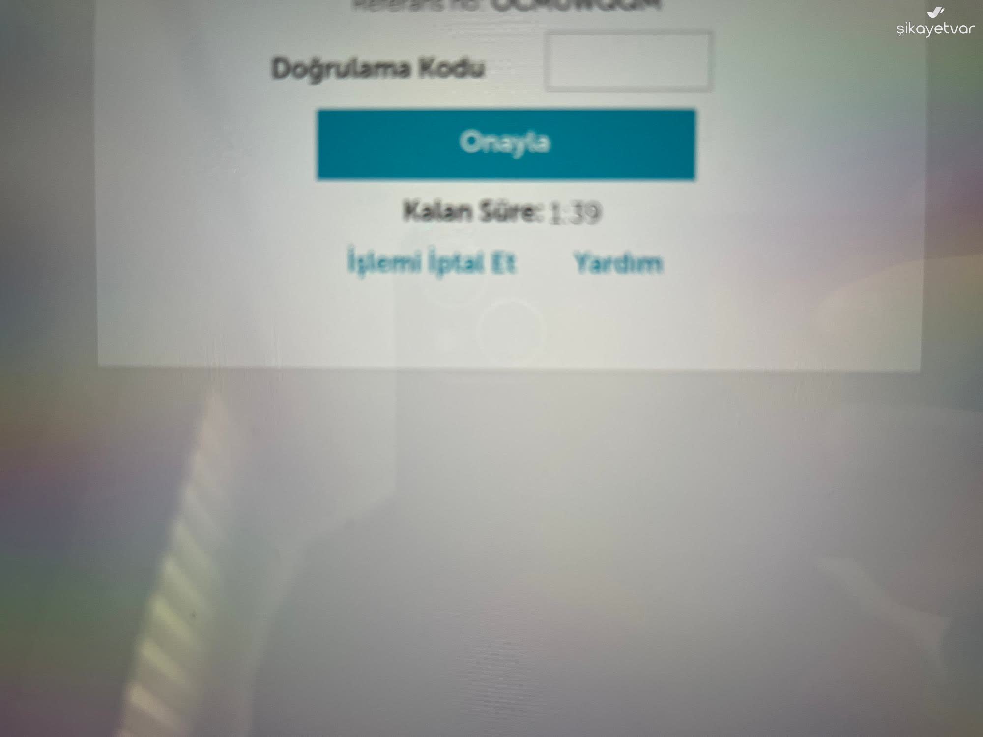 Problema de código de verificação no app 1xbet