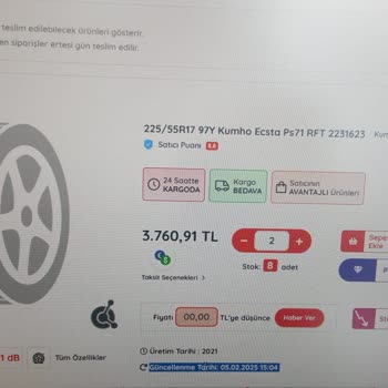 Yanlış Üretim Tarihli Lastik Ve İade Sorunu