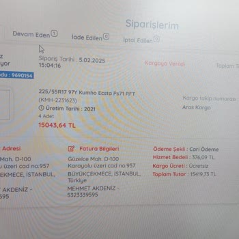 Yanlış Üretim Tarihli Lastik Ve İade Sorunu