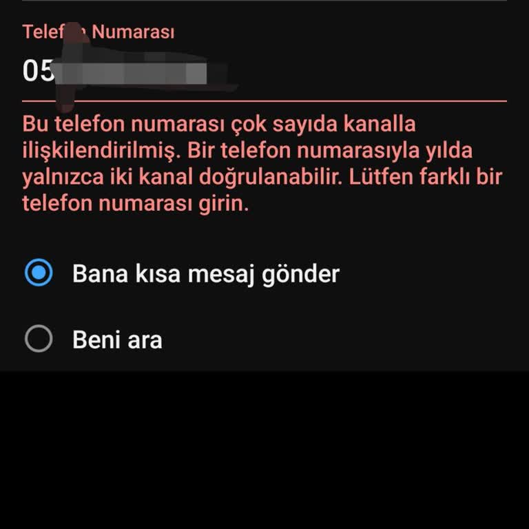 Canlı Yayın Hatası: Telefon Numarası Sorunu