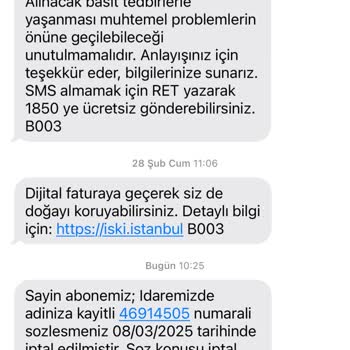 İSKİ Aboneliği Haksız İptal Edildi