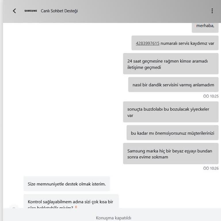 Samsung Buzdolabı Servis Sorunu: Yiyecekler Tehlikede!