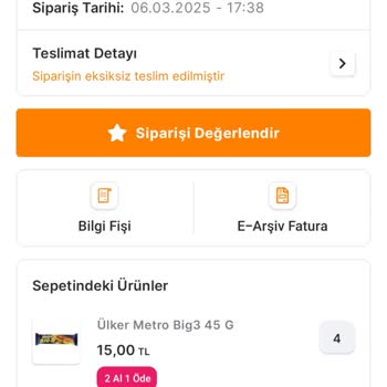 Sanal Market Alışverişinde Gecikme Ve Yanıltıcı Teslimat Bilgisi