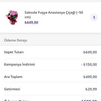 Getir Çarşı'dan Gelen Çiçek Hayal Kırıklığı Yarattı