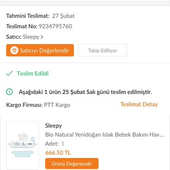 Sleepy Bebek Bezi Ve Islak Mendil Hayal Kırıklığı