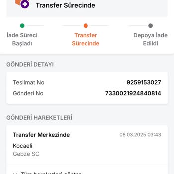 Yanlış İade Süreci Ve Bilgilendirme Eksikliği