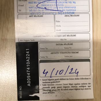 Varta Akü'nün Yetersiz Müşteri Hizmeti