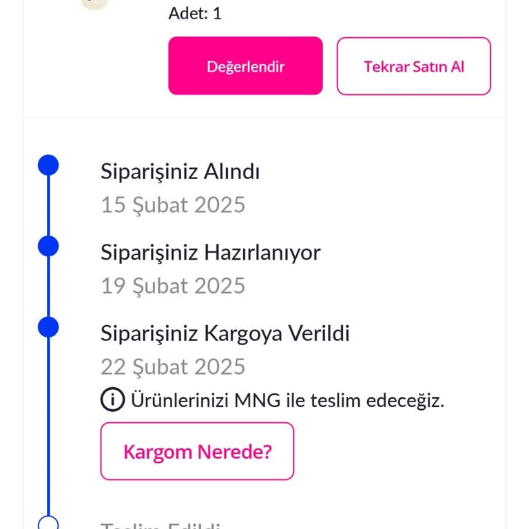 İade Edilmeyen Para Ve Geciken Kargo
