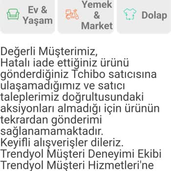 Yanlış Ürün İadesi Ve İlgisizlik