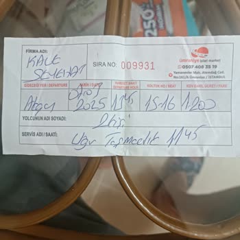 Kullanılmayan Biletin İadesi Talebi