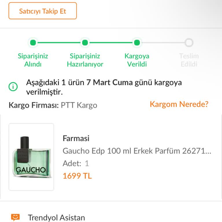 Acil Parfüm Teslimatı Talebi