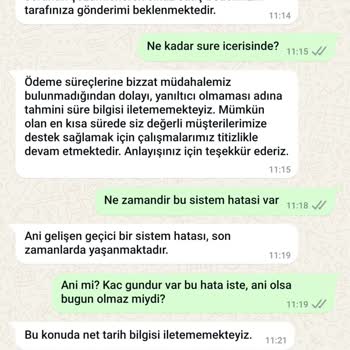 Ödeme Bekleyişinde Mağduriyet