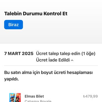 Geri İade Sürecinde Yaşanan Sorun