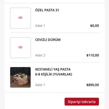 Uygulama Üzerinden Verilen Siparişin Stok Sorunu