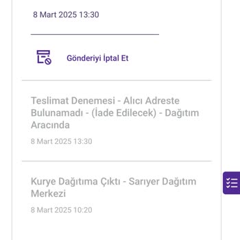 Teslimat Sorunu Ve Yanıltıcı Kurye Bildirimi