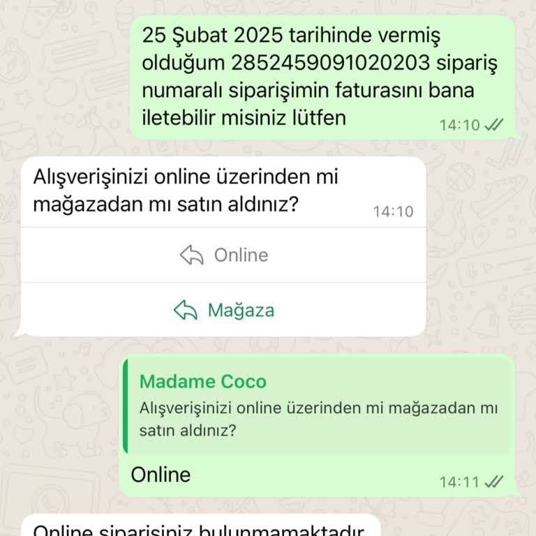 Fatura Eksikliği Ve Müşteri Hizmetleri Sorunu