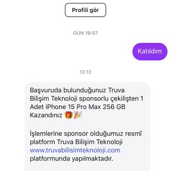 Instagram Çekilişinde Beklenmedik Ücret Talebi