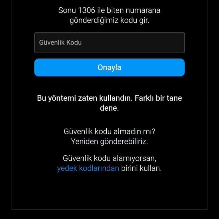 Instagram 2 Faktörlü Doğrulama Kodu Gelmiyor: Destek Talebi